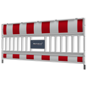 Schake EURO3 | panel fence | type ULTRA with acoustic signaling | film RA1/A | red / white | without lamp adapter